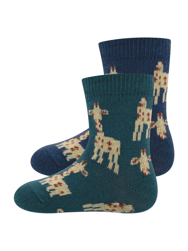 EWERS EWERS Čarape  bež / mornarsko plava / smeđa / tamno zelena