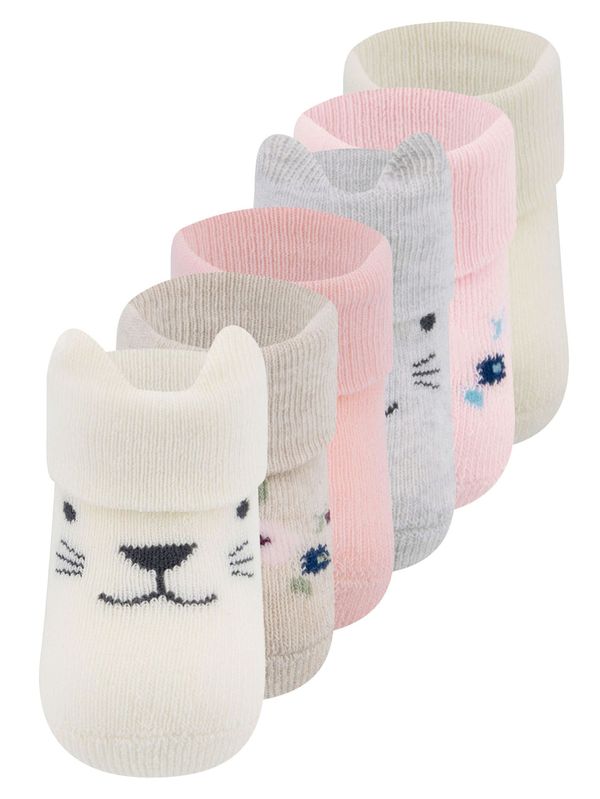 EWERS EWERS Čarape  bež / siva / roza / vuneno bijela