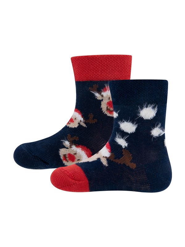 EWERS EWERS Čarape 'Elch'  bež / mornarsko plava / smeđa / crvena / bijela