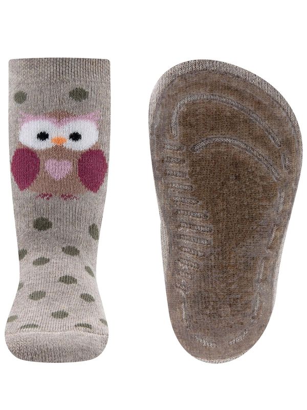 EWERS EWERS Čarape 'Eule'  tamno bež / hrđavo smeđa / crna / prljavo bijela