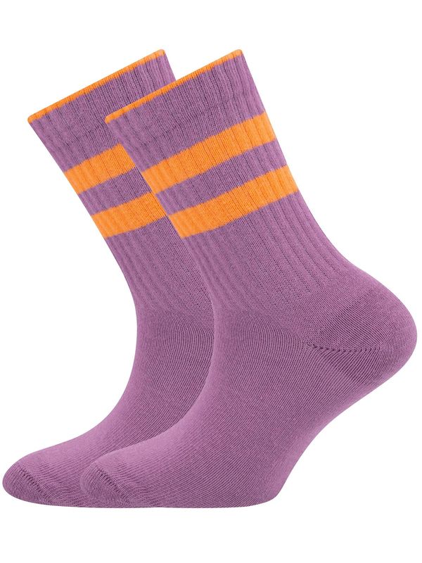 EWERS EWERS Čarape  ljubičasta / neonsko narančasta