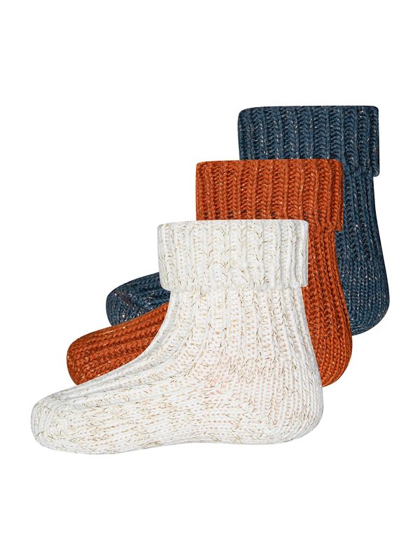 EWERS EWERS Čarape  mornarsko plava / ciglasto crvena / bijela melange