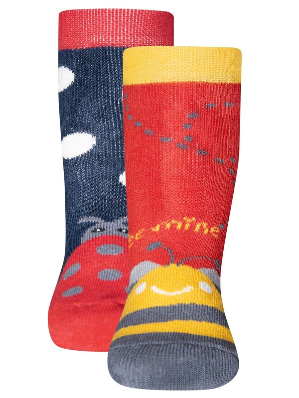 EWERS EWERS Čarape  mornarsko plava / crvena / prljavo bijela