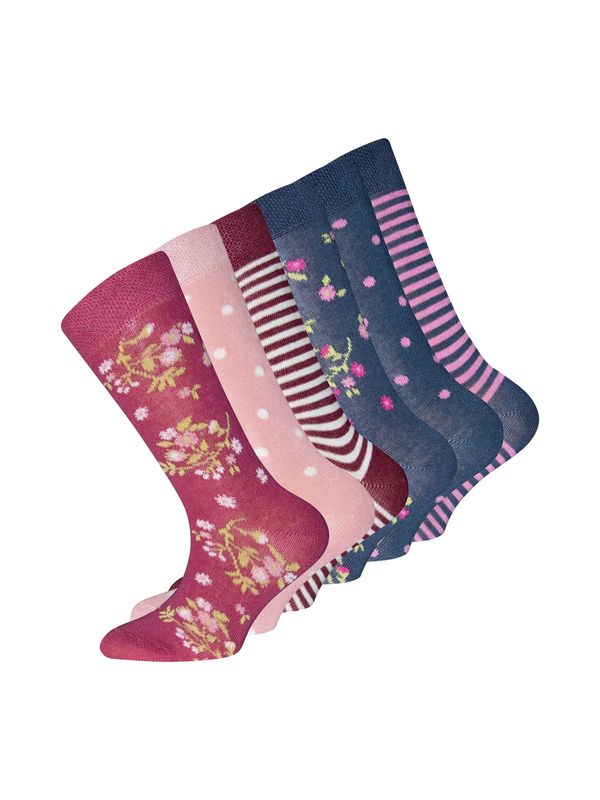 EWERS EWERS Čarape  plava / ljubičasto crvena / roza / tamno crvena