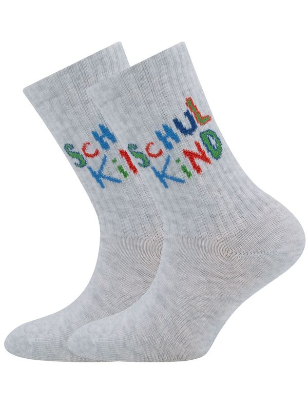 EWERS EWERS Čarape  plava / siva melange / zelena / krvavo crvena