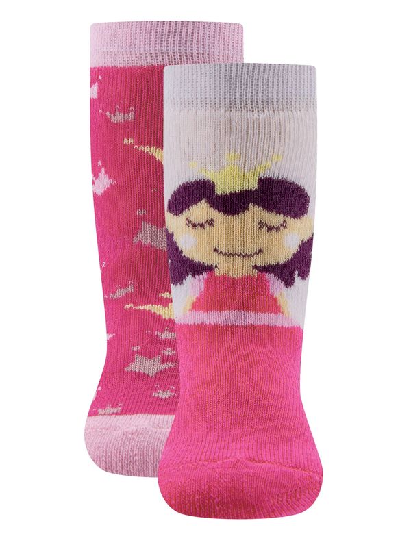 EWERS EWERS Čarape 'Prinzessin'  tamno narančasta / roza / fuksija