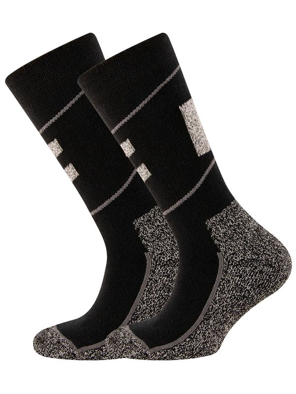 EWERS EWERS Čarape  siva melange / crna