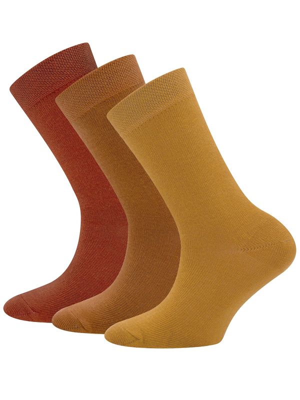 EWERS EWERS Čarape  svijetlosmeđa / med / narančasto crvena