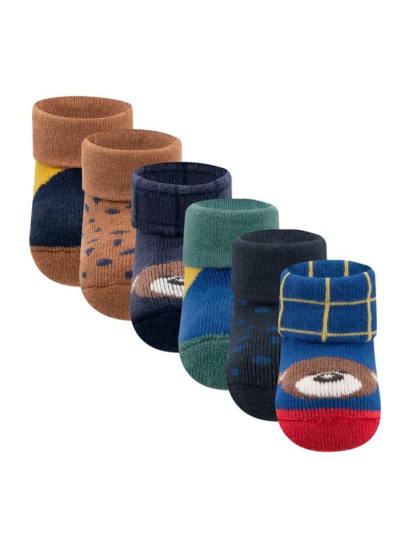 EWERS EWERS Čarape  tamno plava / smeđa / zelena / bijela