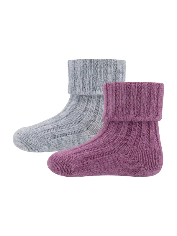 EWERS EWERS Čarape  tamo siva / tamno roza