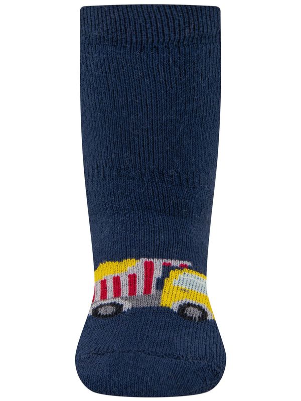 EWERS EWERS Čarape 'Truck'  tamno plava / tamo žuta / krvavo crvena