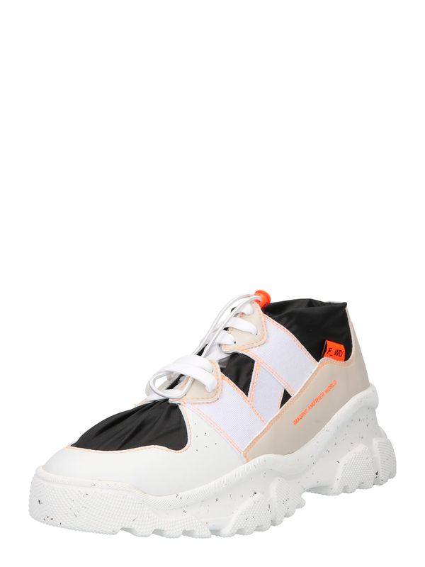 F_WD F_WD Visoke tenisice 'XP2_JUNK X'  ecru/prljavo bijela / svijetlobež / neonsko narančasta / crna