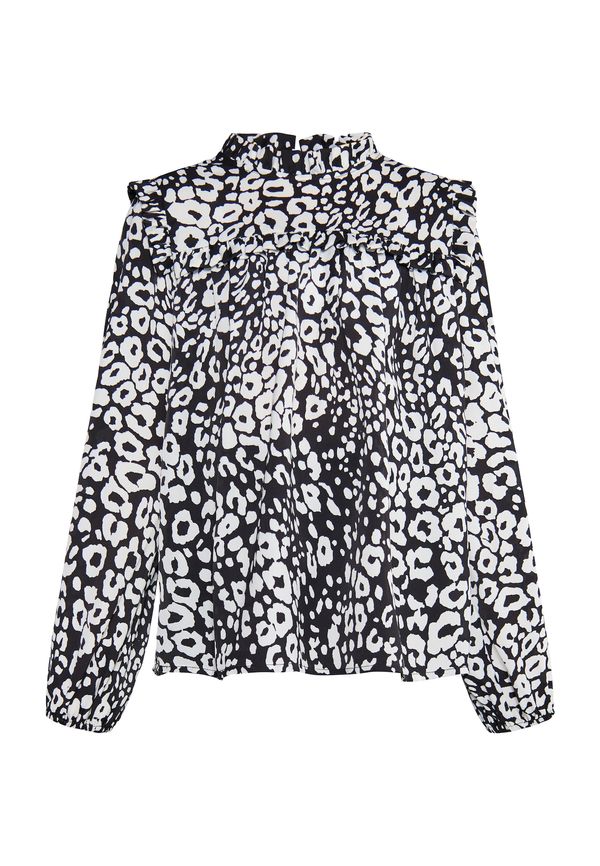 faina faina Bluza  crna / bijela