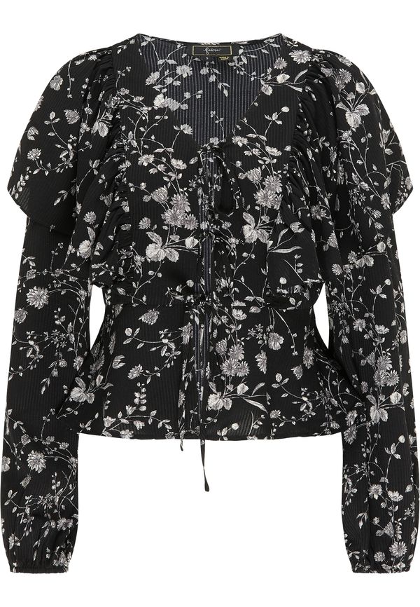 faina faina Bluza  crna / bijela