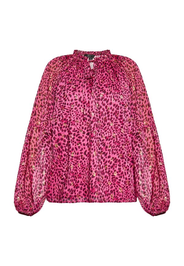 faina faina Bluza  zlatna / roza / merlot