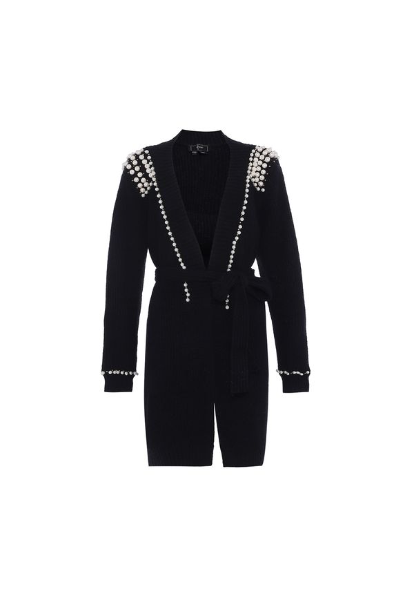 faina faina Kardigan  crna / bijela