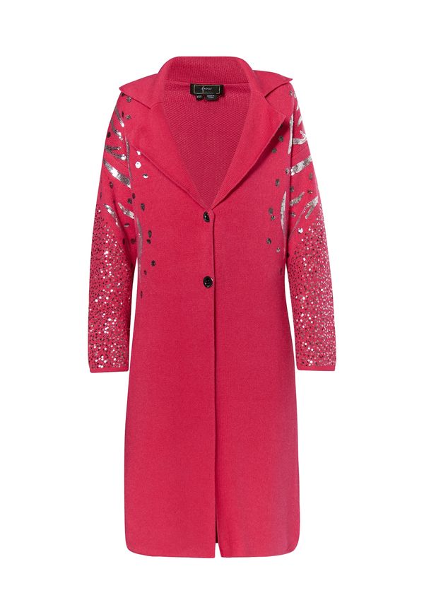 faina faina Kardigan 'Minya'  roza / srebro