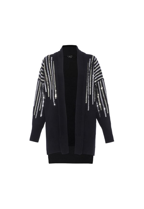 faina faina Kardigan  srebrno siva / crna