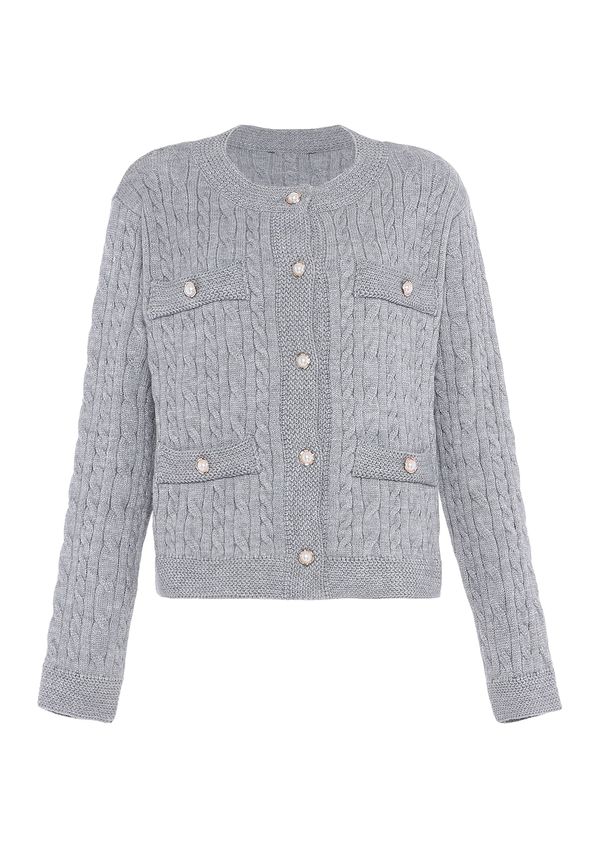 faina faina Kardigan  zlatna / svijetlosiva