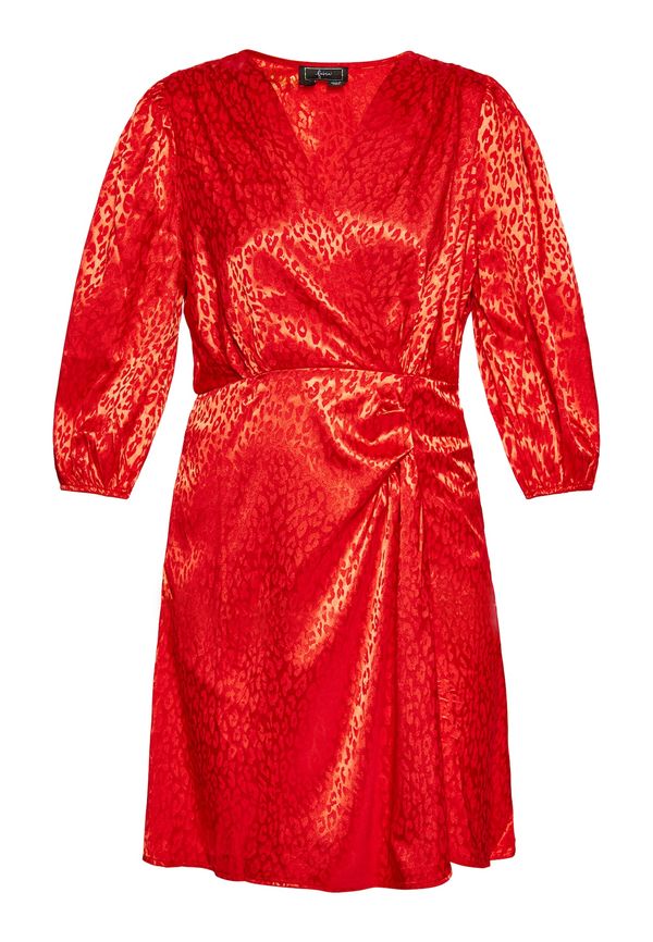 faina faina Koktel haljina  narančasto crvena