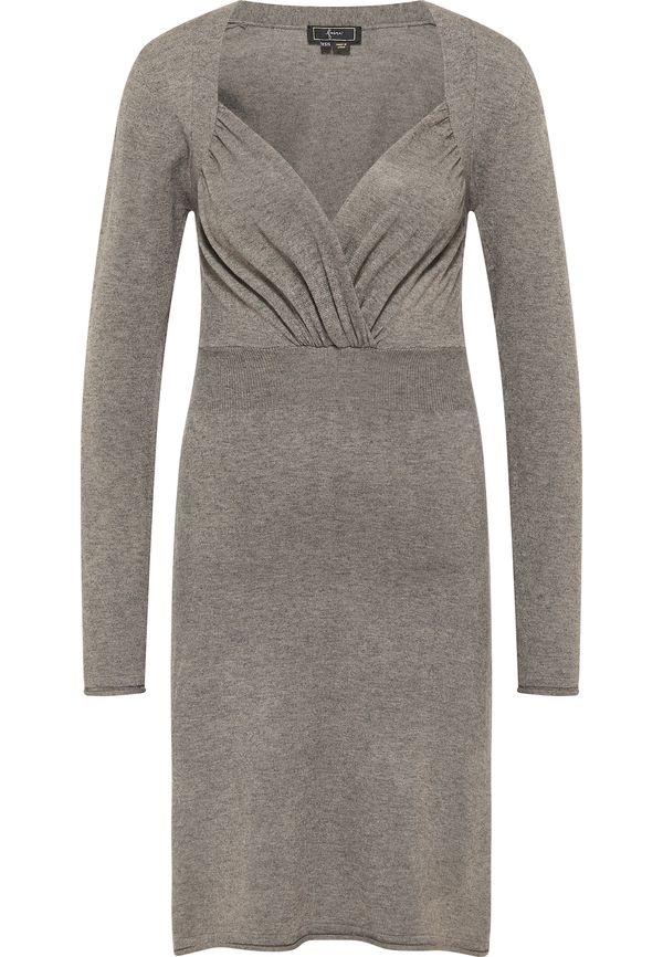faina faina Pletena haljina  siva melange