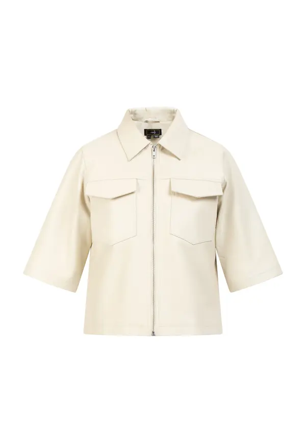 faina faina Prijelazna jakna  vuneno bijela