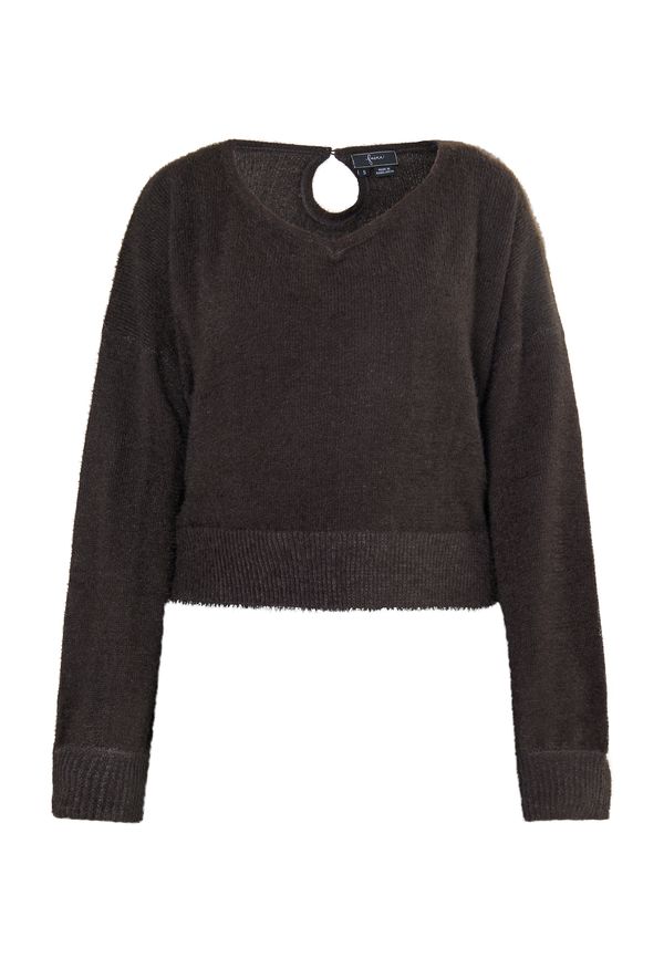 faina faina Pulover  tamno smeđa