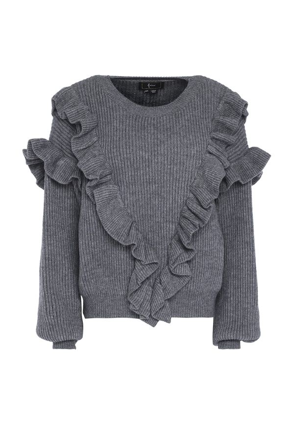 faina faina Pulover  tamo siva