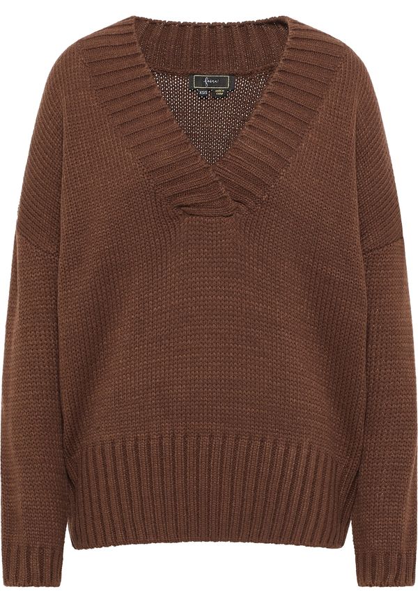 faina faina Pulover  toplo smeđa