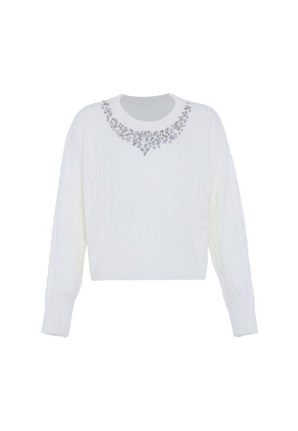 faina faina Pulover  vuneno bijela