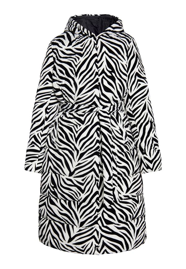 faina faina Zimski kaput 'Zitha'  crna / bijela