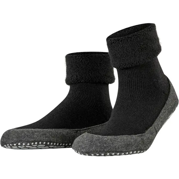FALKE FALKE Čarape 'Cosyshoe'  antracit siva / crna