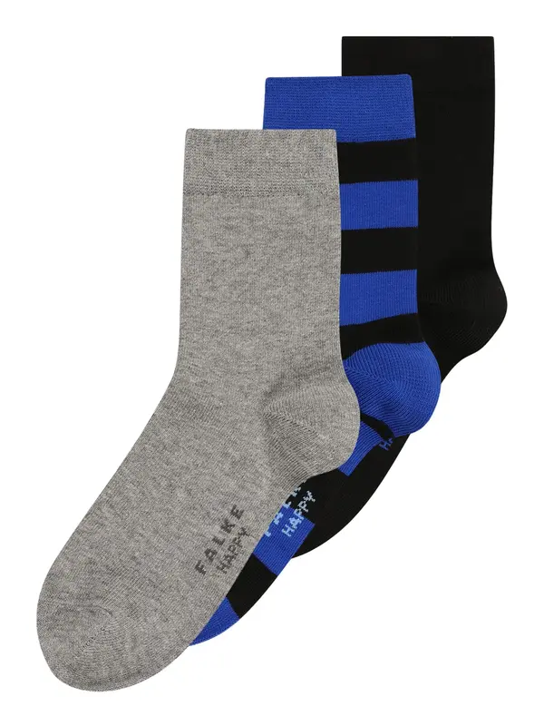 FALKE FALKE Čarape  plava / siva melange / crna