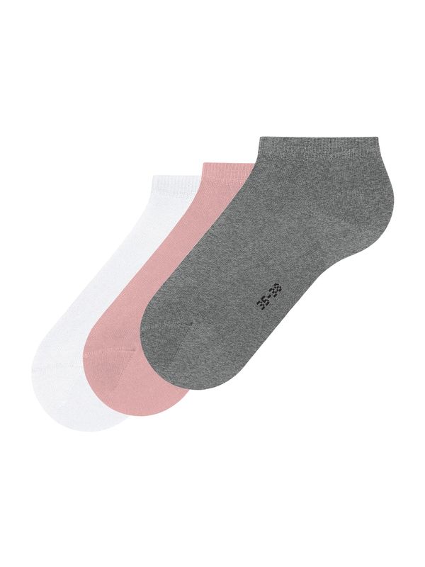 FALKE FALKE Čarape  siva melange / roza / crna / bijela