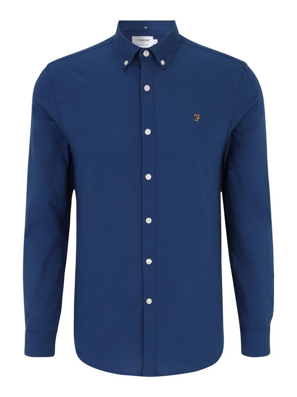 FARAH FARAH Košulja 'BREWER'  morsko plava / šafran