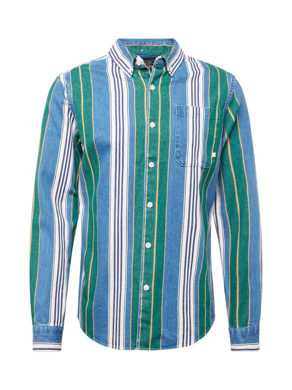 FARAH FARAH Košulja 'BURGHINO'  plava / žuta / zelena / bijela