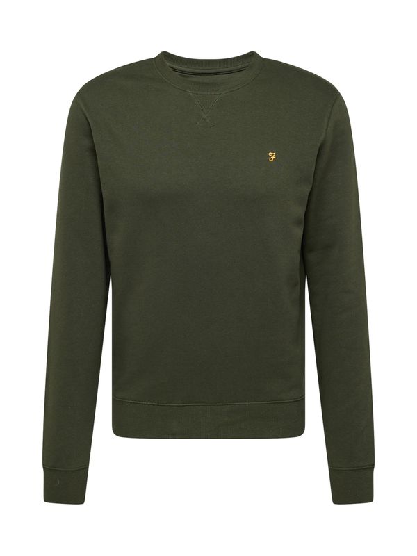 FARAH FARAH Sweater majica 'TIM'  žuta / tamno zelena