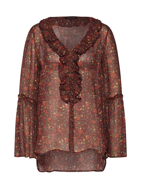 Farina Opoku Farina Opoku Bluza 'Samia'  žuta / zelena / narančasta / bordo