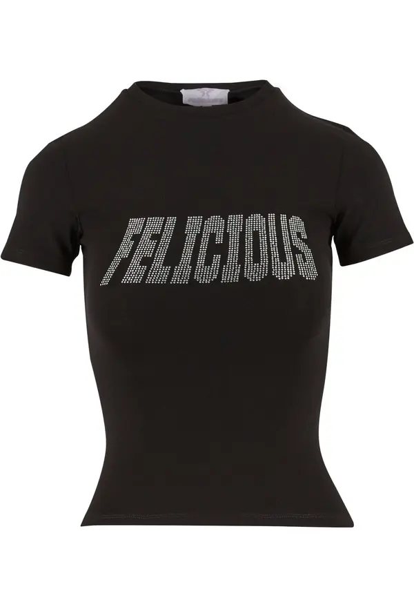Felicious Felicious Majica  crna / srebro