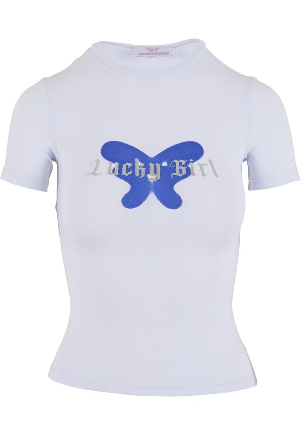 Felicious Felicious Majica 'Lucky Girl '  azur / srebro / bijela