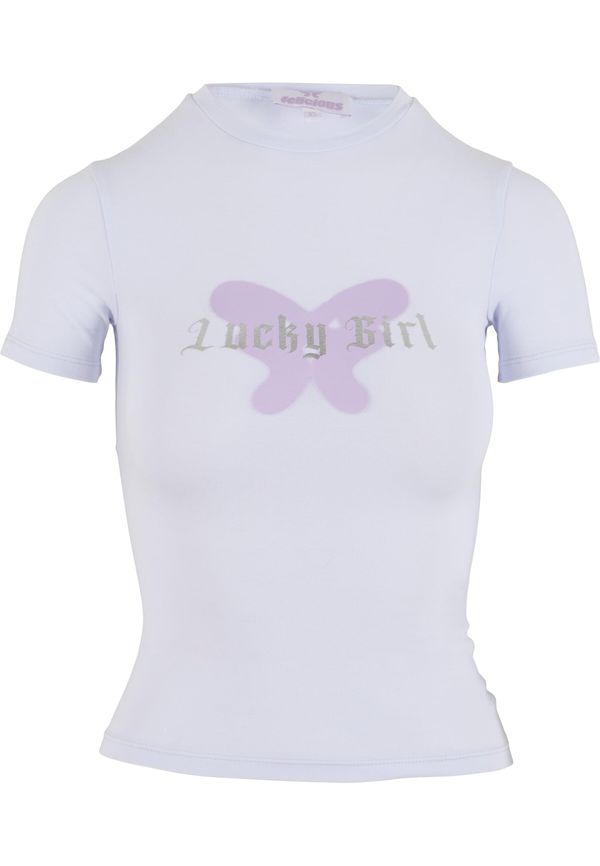 Felicious Felicious Majica 'Lucky Girl '  lavanda / srebro / bijela