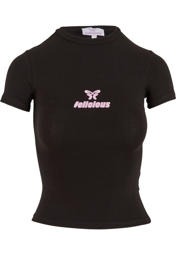 Felicious Felicious Majica  prljavo roza / crna