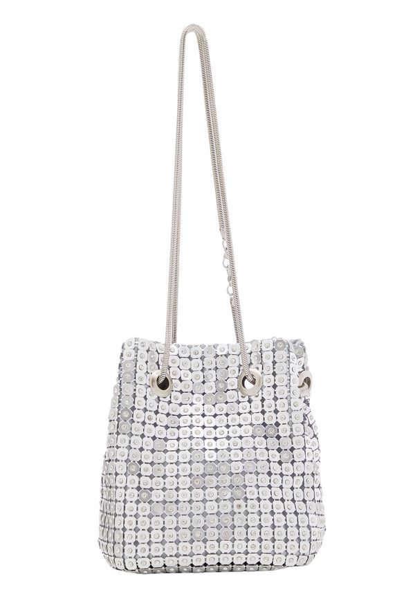 FELIPA FELIPA Vrećasta torba  tamo siva / srebro / prozirna