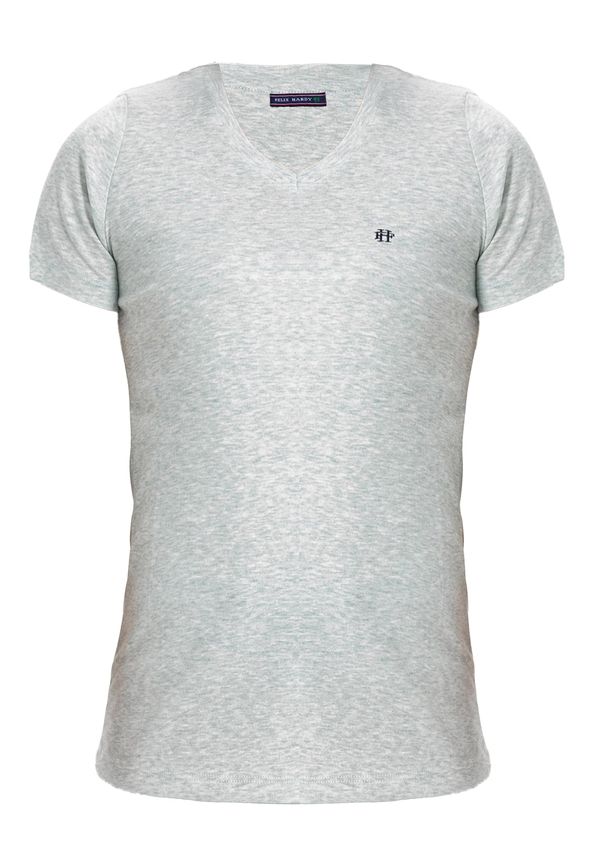 Felix Hardy Felix Hardy Majica  tamo siva / zelena melange