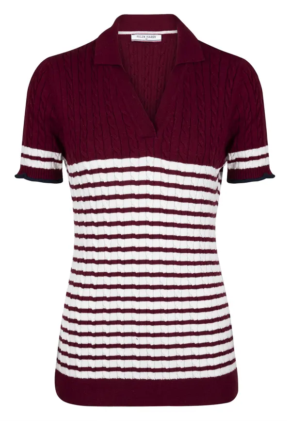 Felix Hardy Felix Hardy Pulover  bordo / bijela