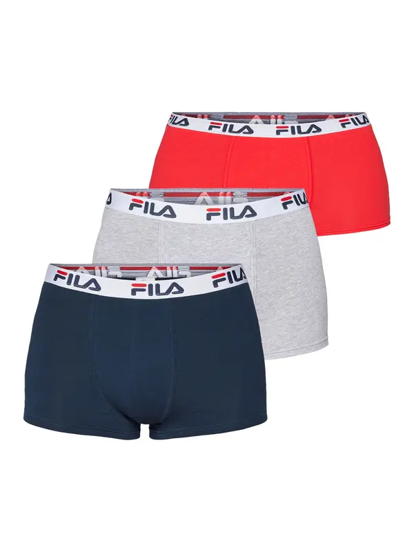 FILA FILA Bokserice  morsko plava / siva / krvavo crvena / bijela