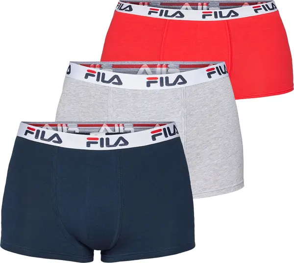 FILA FILA Bokserice  morsko plava / siva / krvavo crvena / bijela