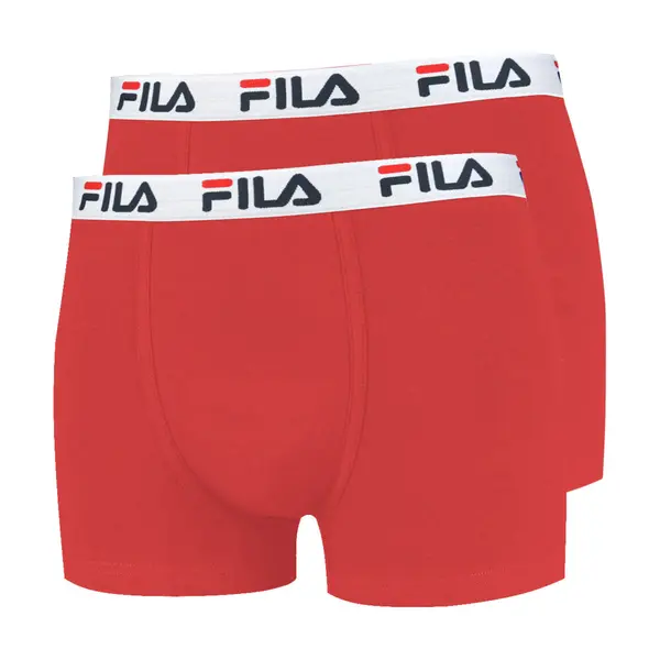 FILA FILA Bokserice  siva / crvena / bijela