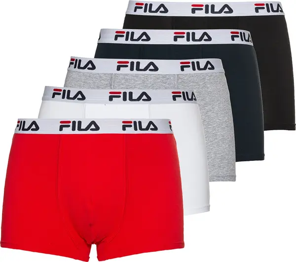 FILA FILA Bokserice  siva melange / crvena / crna / bijela