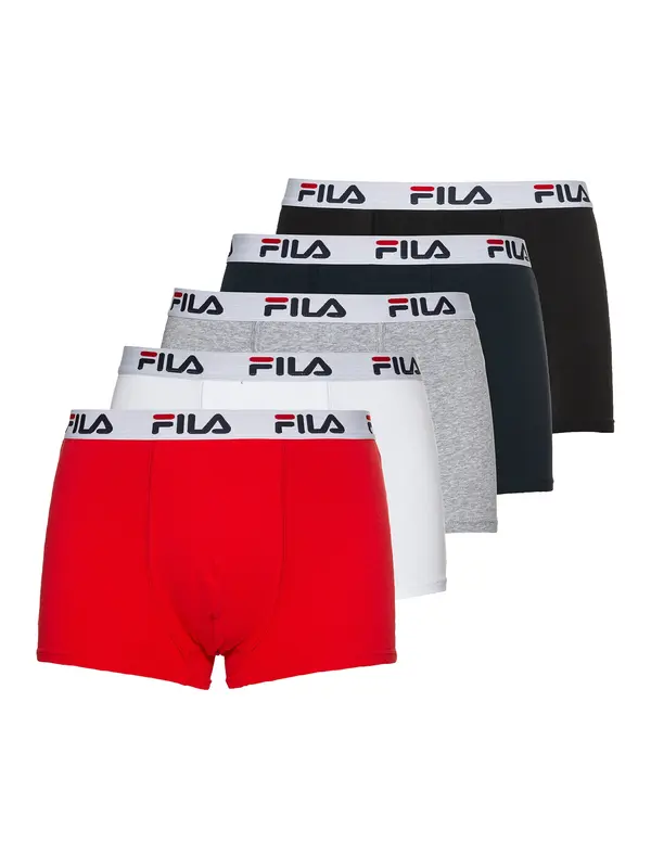 FILA FILA Bokserice  siva melange / crvena / crna / bijela